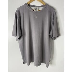 Adidas Soccer Jersey Shirt Mens XL Short Sleeve Mesh Logo Gray Vintage Athletic